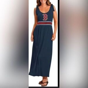 NWOT MLB Women’s Navy Boston Red Sox Tank Maxi Dress - Size Large